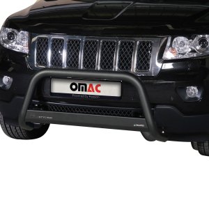 Jeep Grand Cherokee Bull Bar - Omac - Steel 1Pc - Black - '11-'14 Jeep Grand Cherokee Bull Bar - Omac - Steel 1Pc - Black - '11-'14